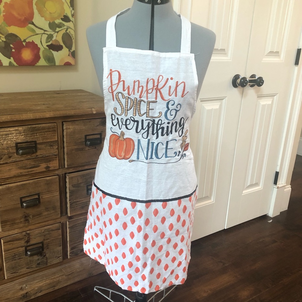 Fall Autumn Apron Pumpkin Spice